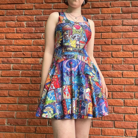 Blackmilk Beauty and the beast stained glass dress - Picture 4 of 15